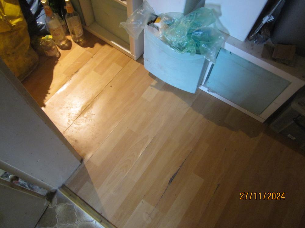 thumbs/WasserschadenVonUnten.Flurlaminatbersten.VorKuechentuer.RichtungWohnungstuer.RegalsockelUndStoffueberzugVonKistenTrocken26112024.JPG.jpg